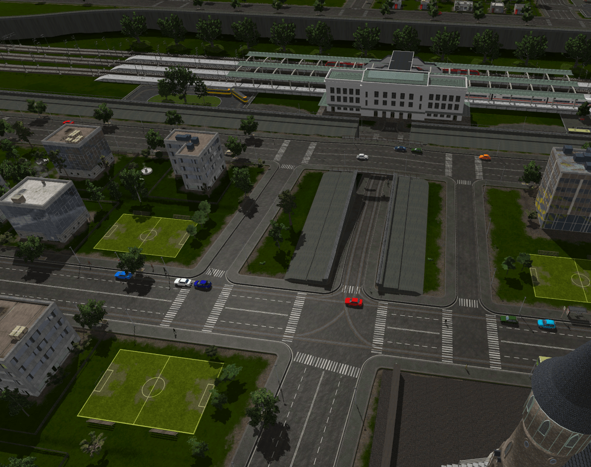 Abfahrt zum Tiefbahnhof