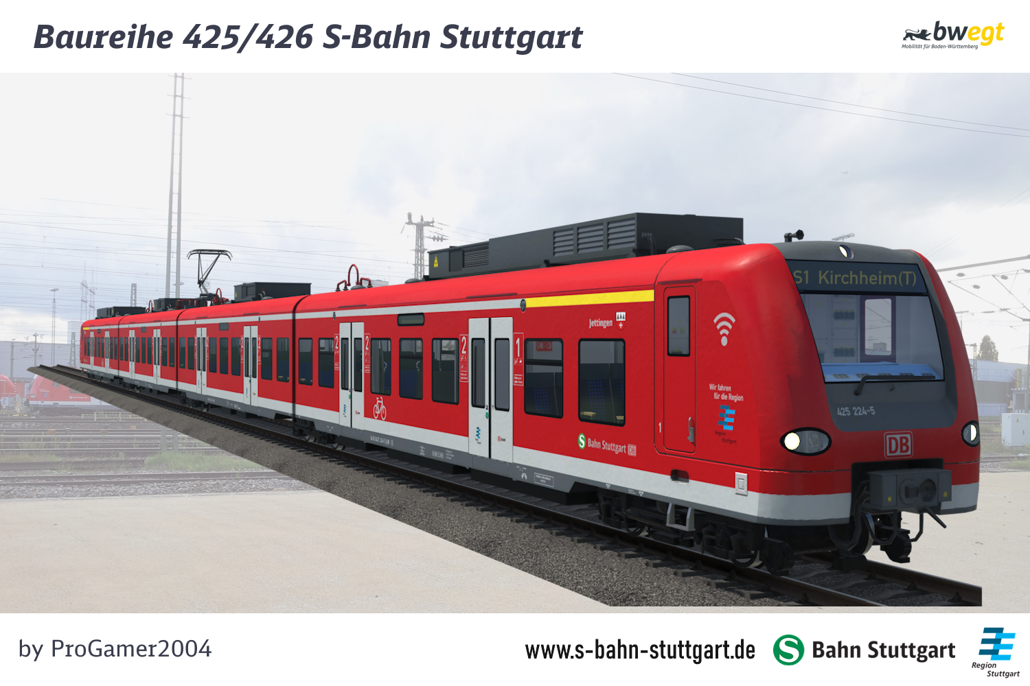 Repaint-Vorschau "Baureihe 425/426 S-Bahn Stuttgart"