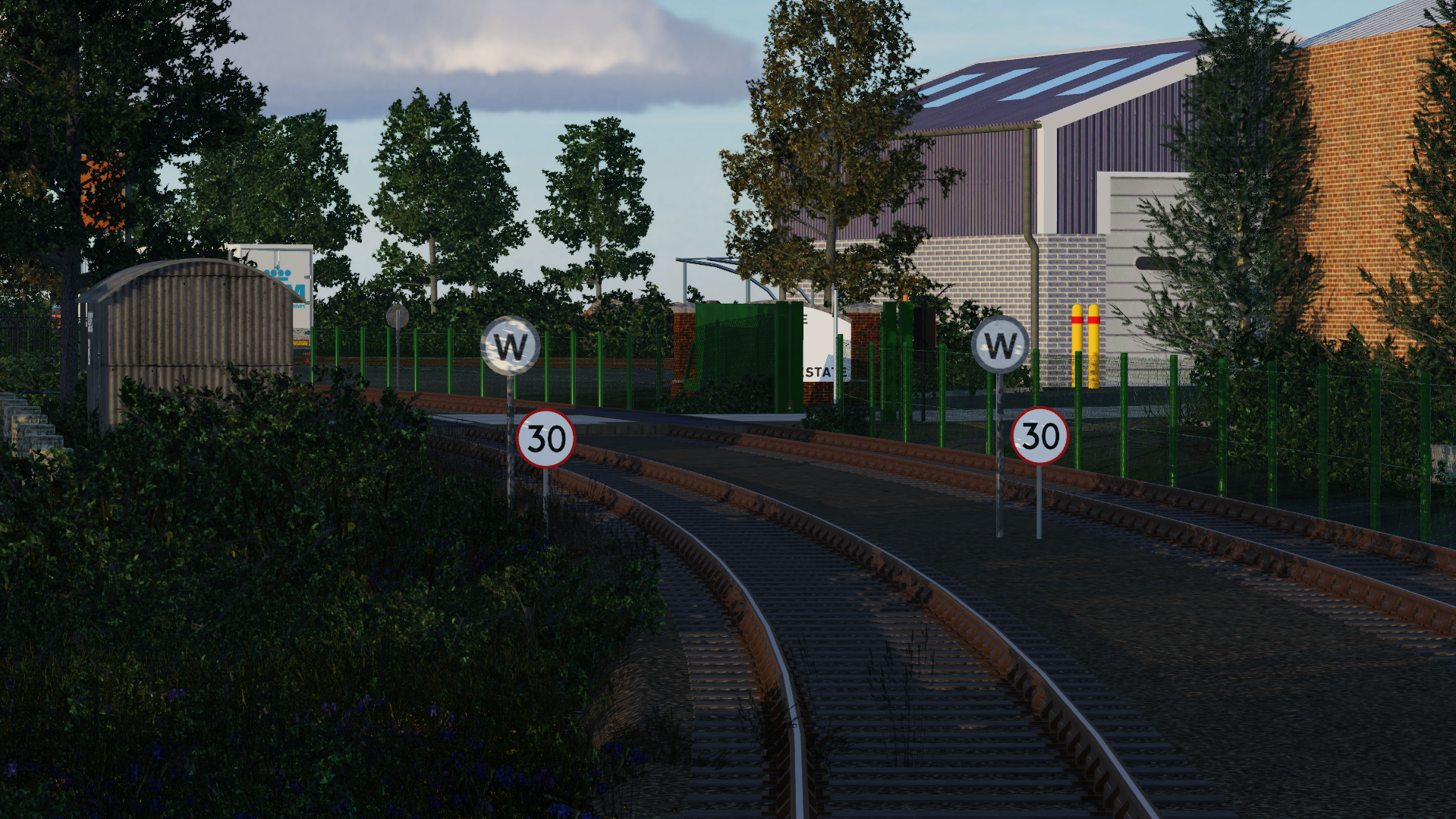 Yelton Docks branch line