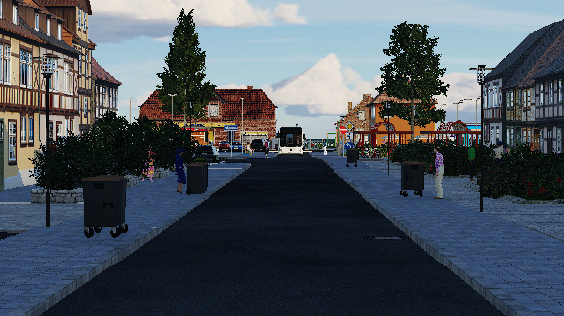 Straße "Am Bahnhof" in Ahrenshagen