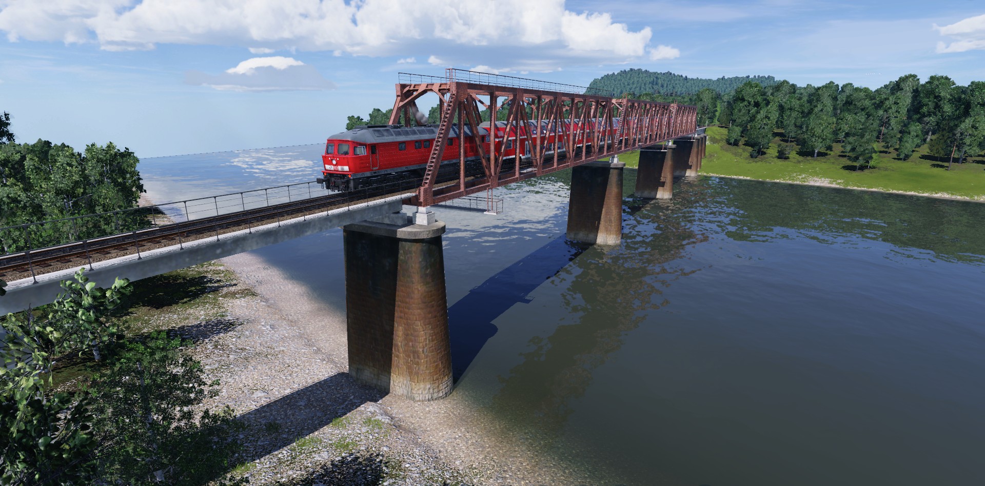 Die Brücke muss zwar immer noch saniert werden, aber den Rennrussen hält sie trotzdem aus  8o