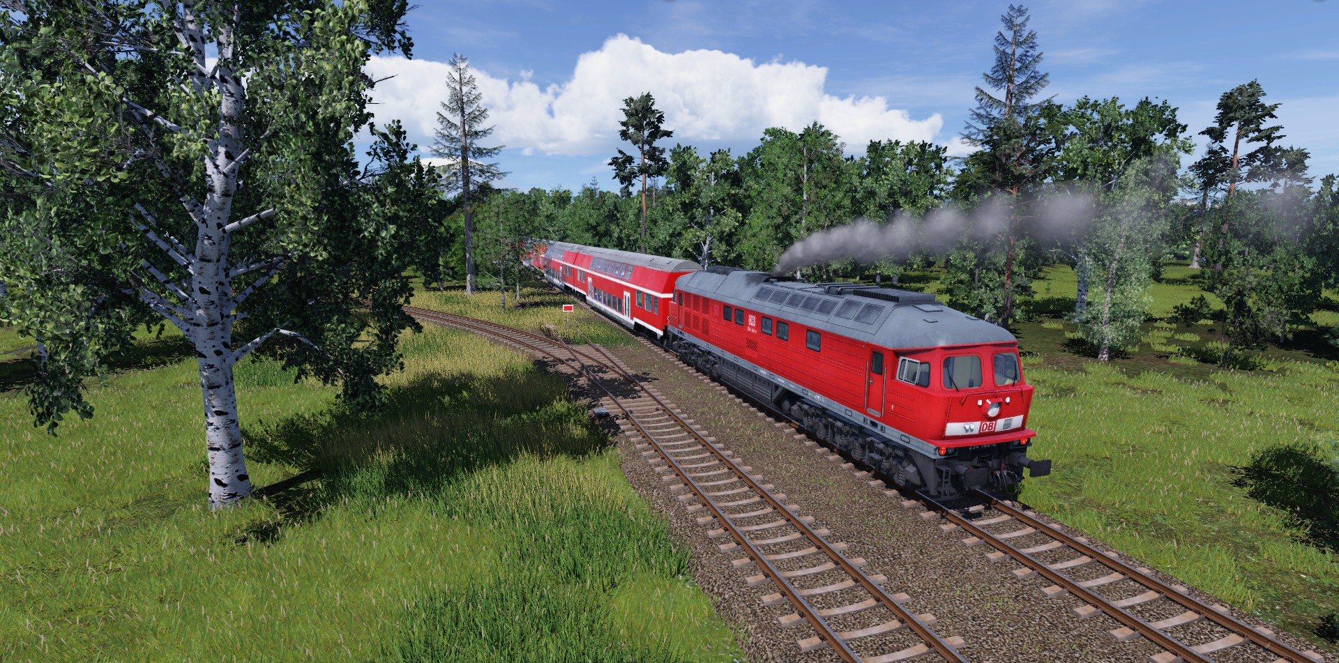 Nach erfolgter Sanierung hat sogar der Anschluss Betonschwellen bekommen und der Rennrusse kann sogar auf der Nebenbahn fahren  ^^