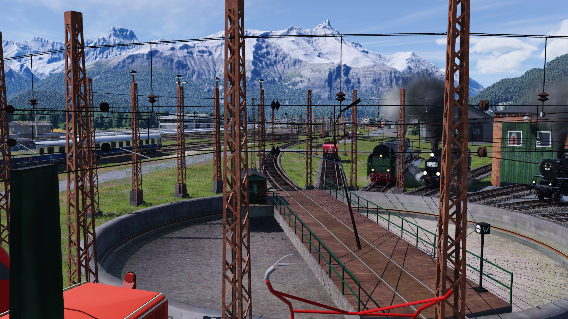 OBB Ringlokschuppen mit eigenbau OL-spinne (inkl. bild von oben) inspiriert von Bahnhof Attnang Puchheim und Umgebung