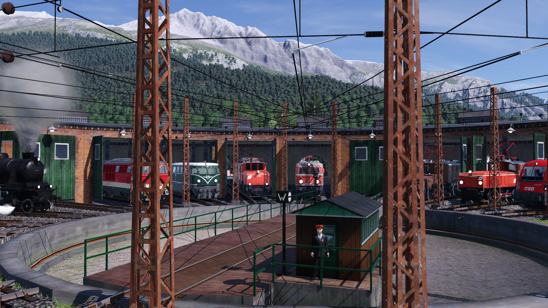 OBB Ringlokschuppen mit eigenbau OL-spinne (inkl. bild von oben) inspiriert von Bahnhof Attnang Puchheim und Umgebung