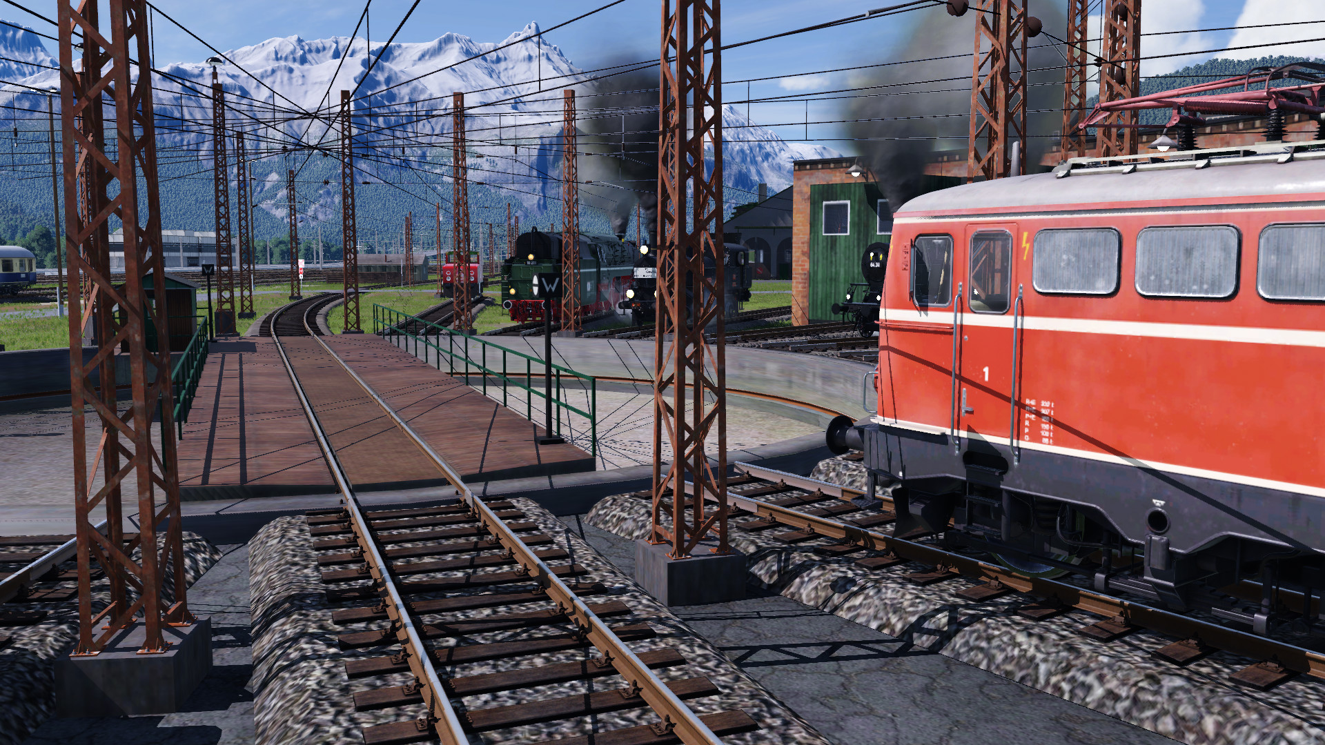 OBB Ringlokschuppen mit eigenbau OL-spinne (inkl. bild von oben) inspiriert von Bahnhof Attnang Puchheim und Umgebung