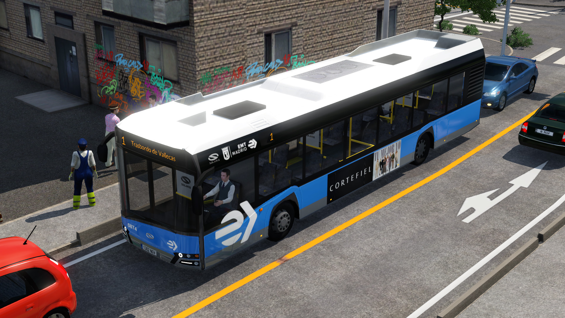 Solaris Urbano repaint EMT Madrid photos, soon finish...