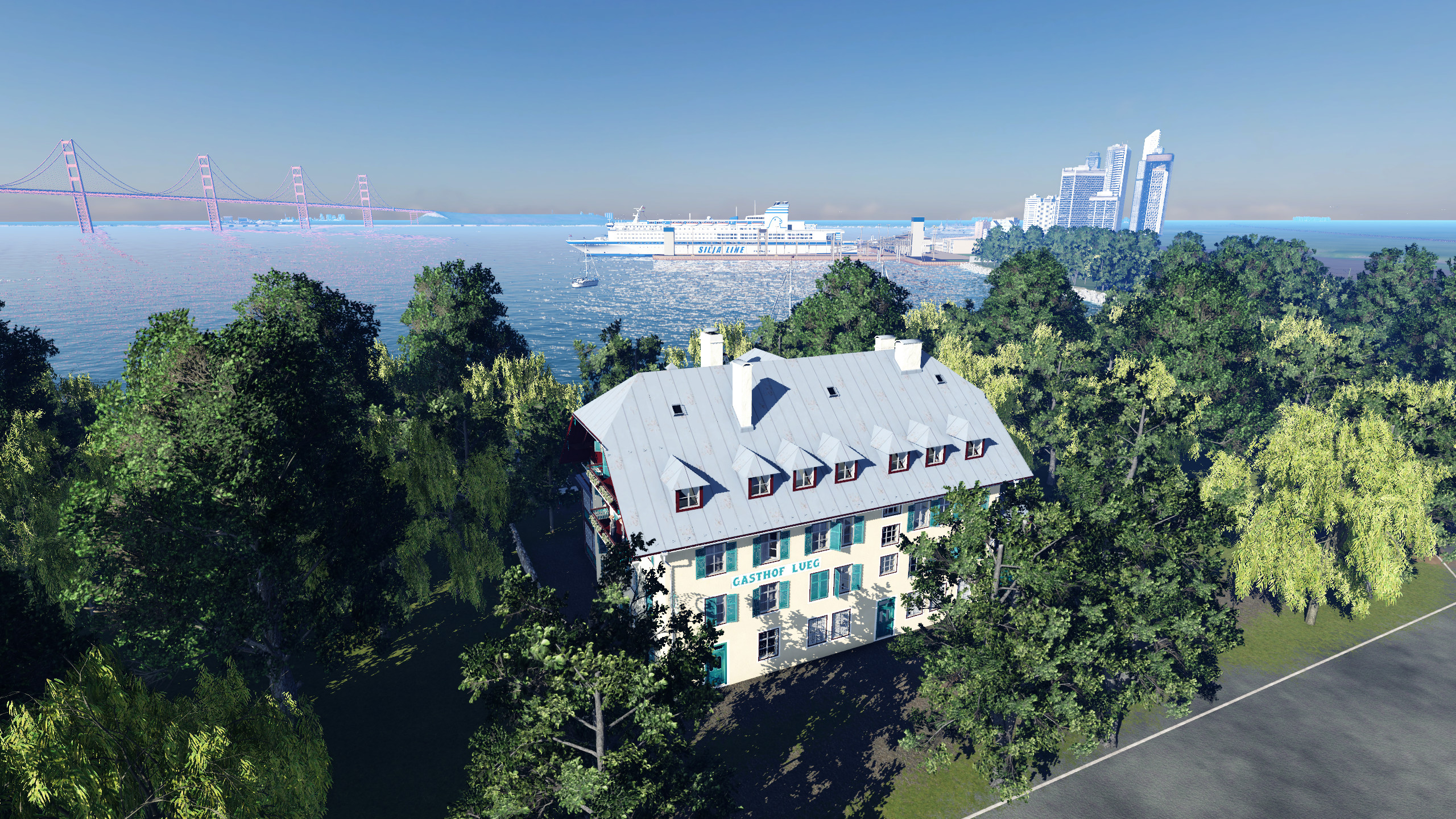 Ein Gasthof mit Seeblick