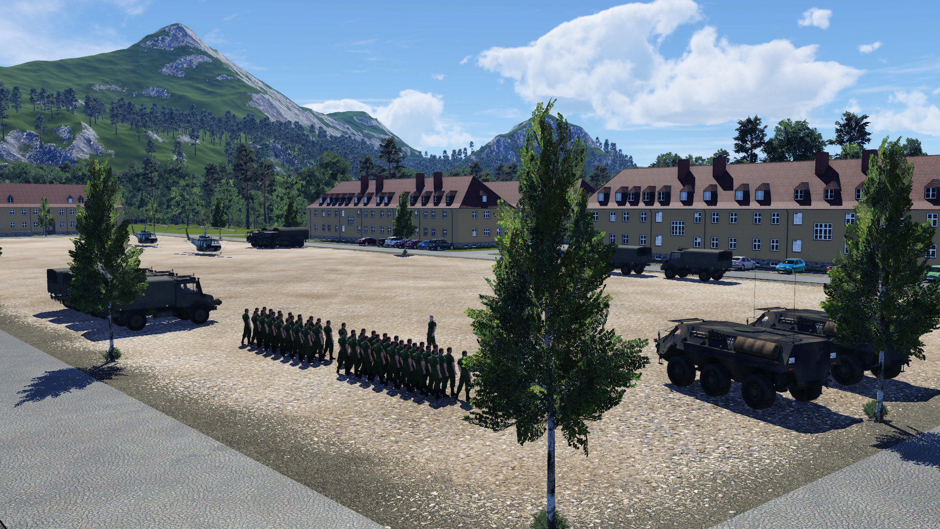 Soldaten in Marschbereitschaft