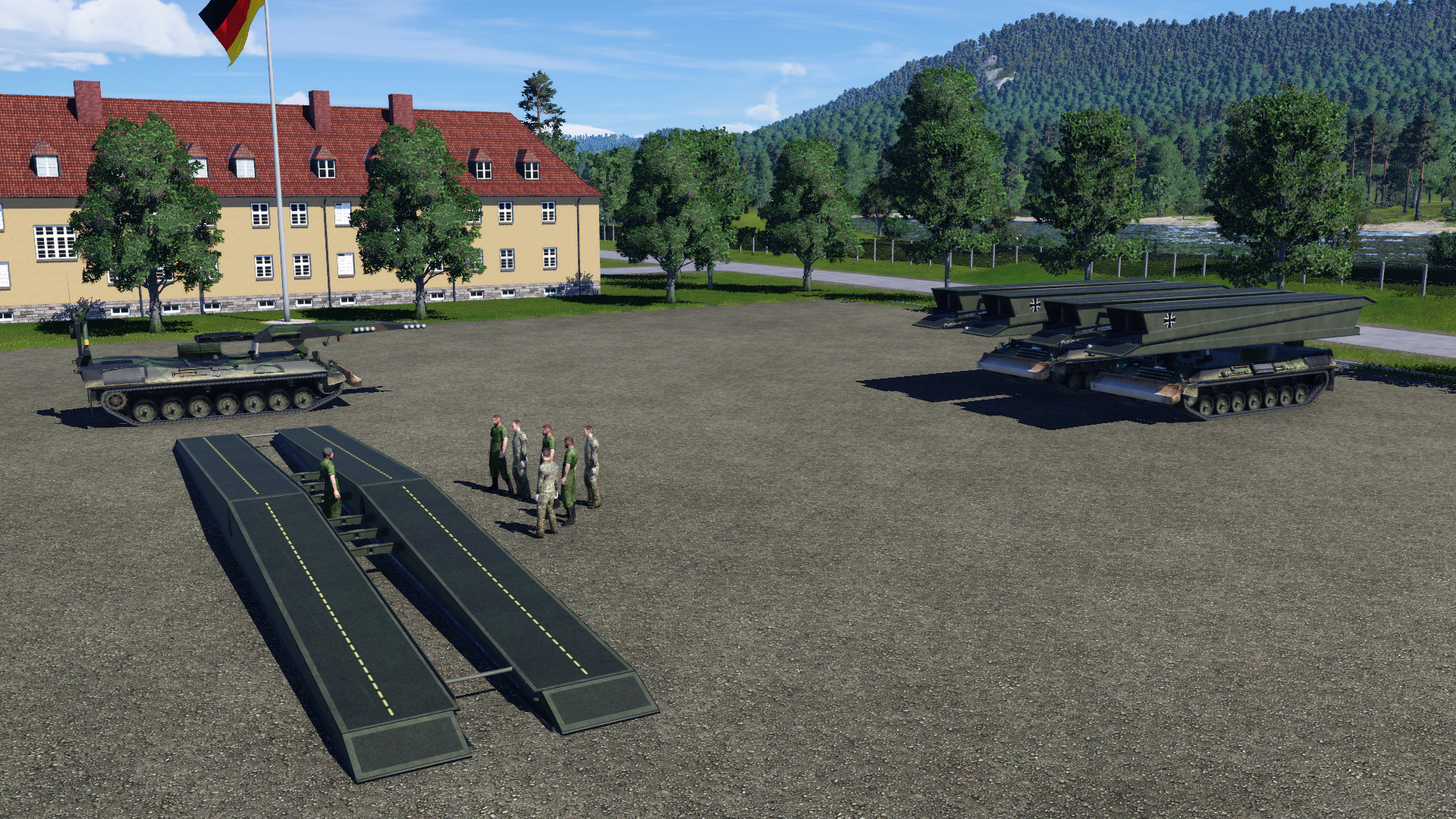 Panzerschnellbrücke Biber - Pionierausbildung