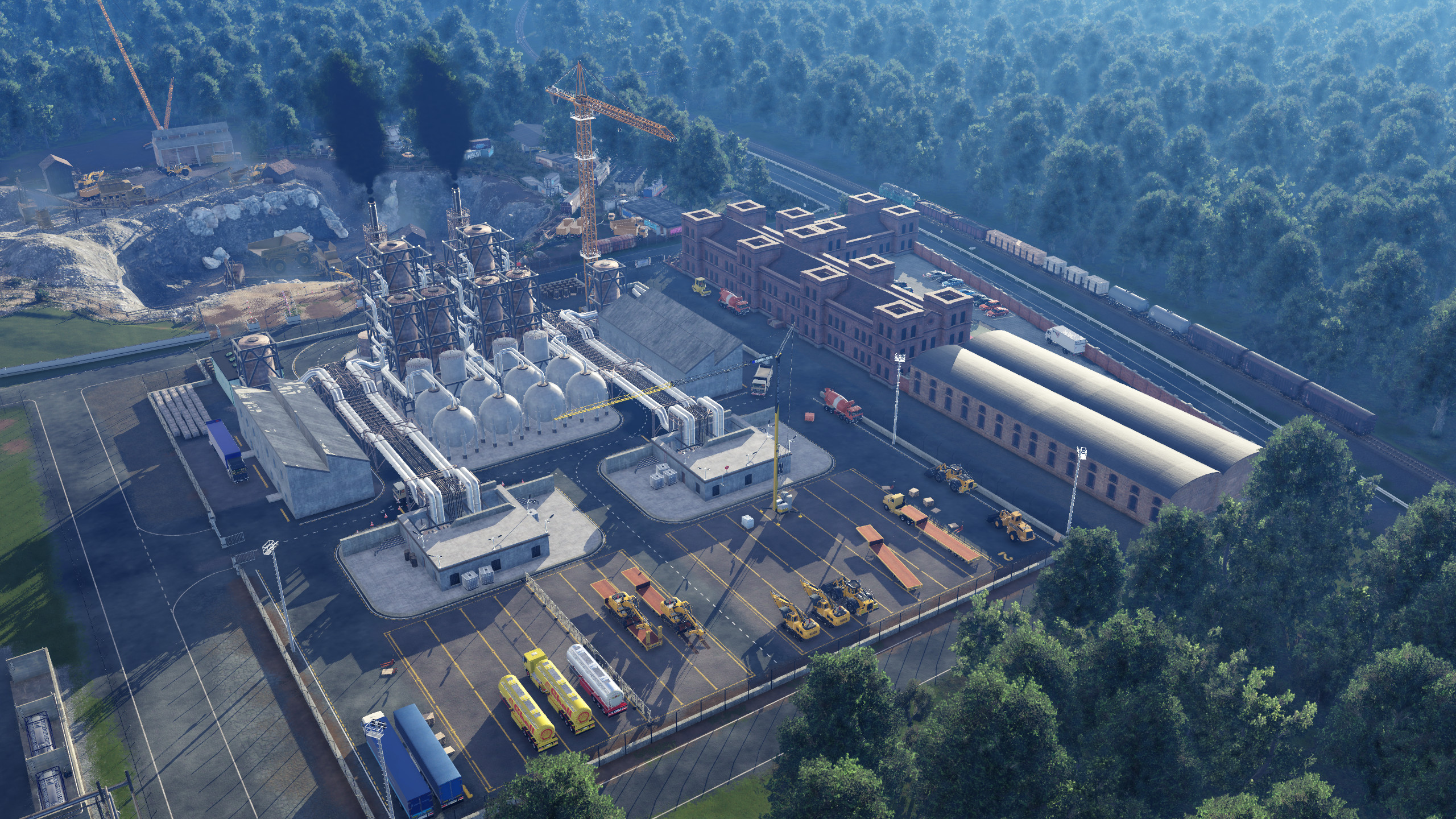 Die Frühschicht im Industriepark Leuhna