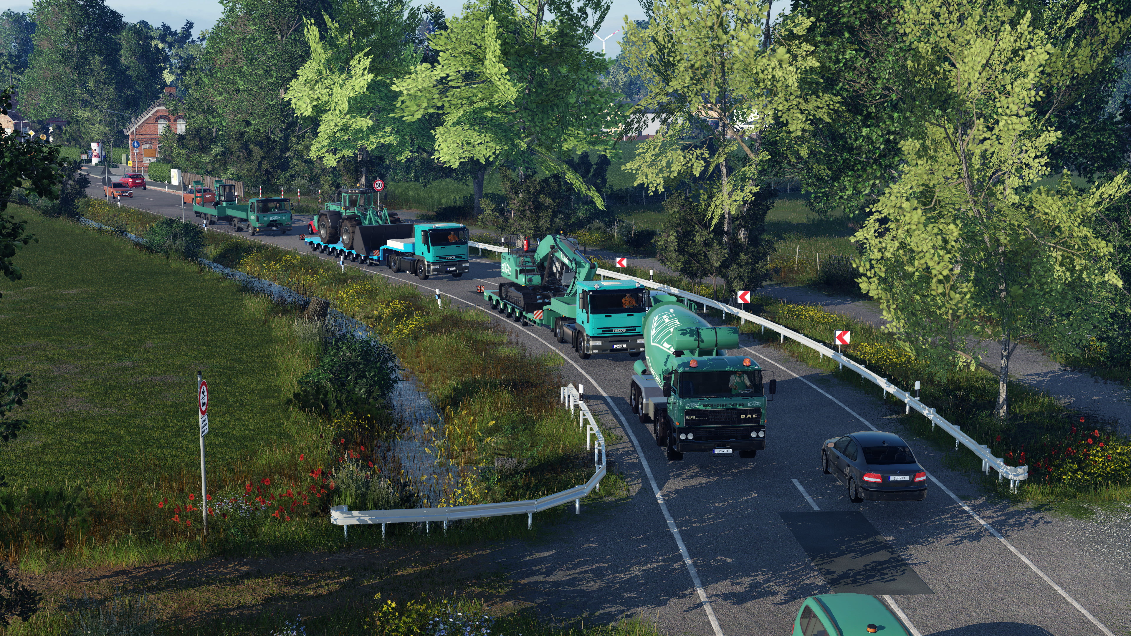 Unterwegs zur Baustelle..