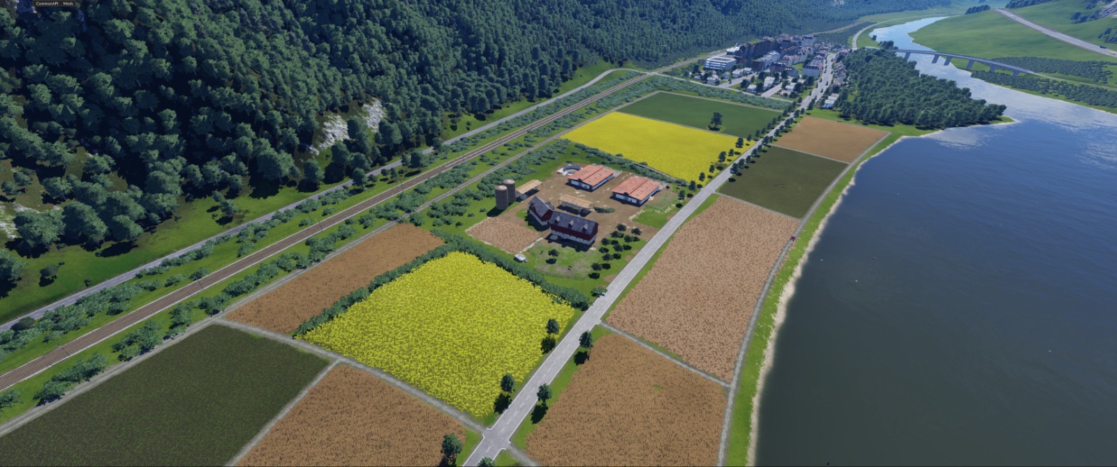 Ein Bauernhof am See