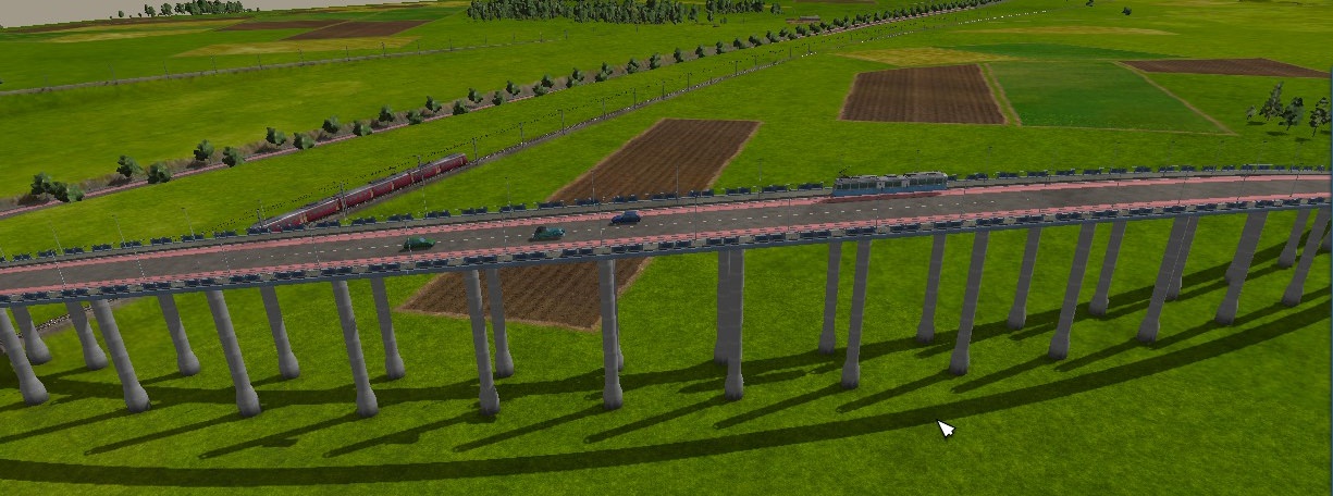Schatten Brücke