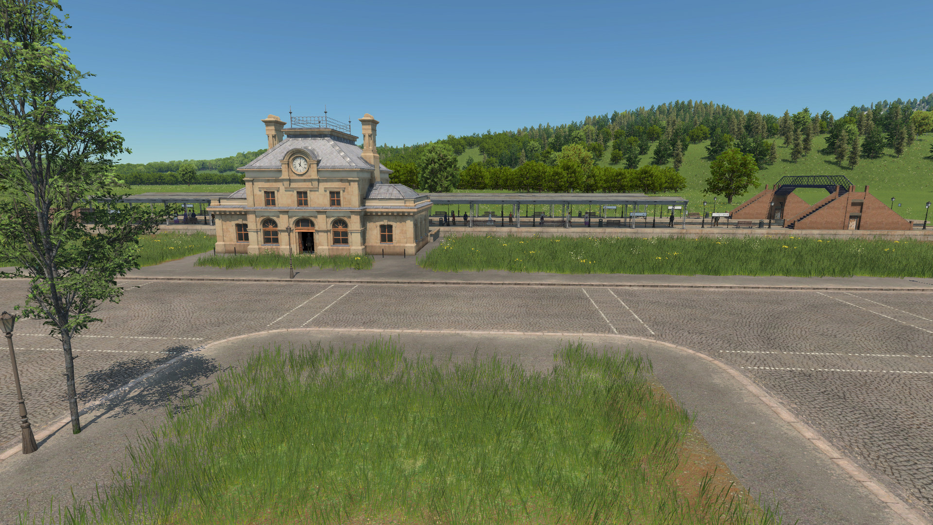 Ansicht Hauptgebäude Bahnhof Lichtenfels um 1905