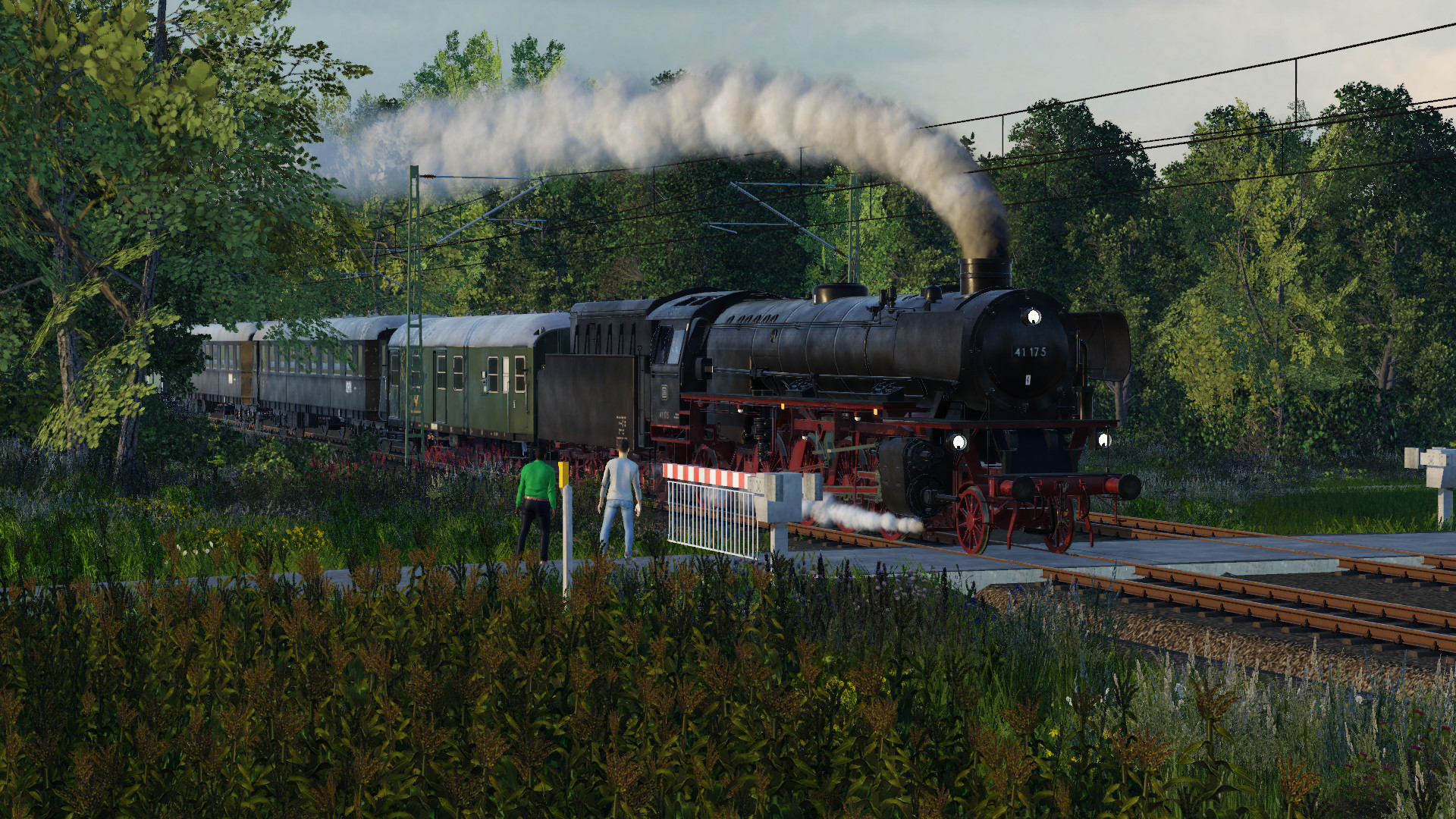 BR 41 mit Dampfsonderzug