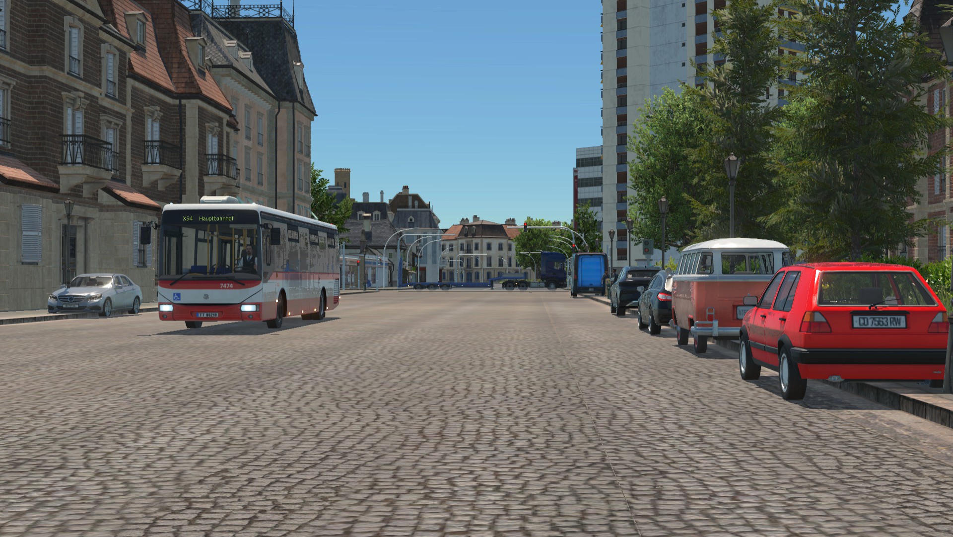 Mitten in der Stadt.
