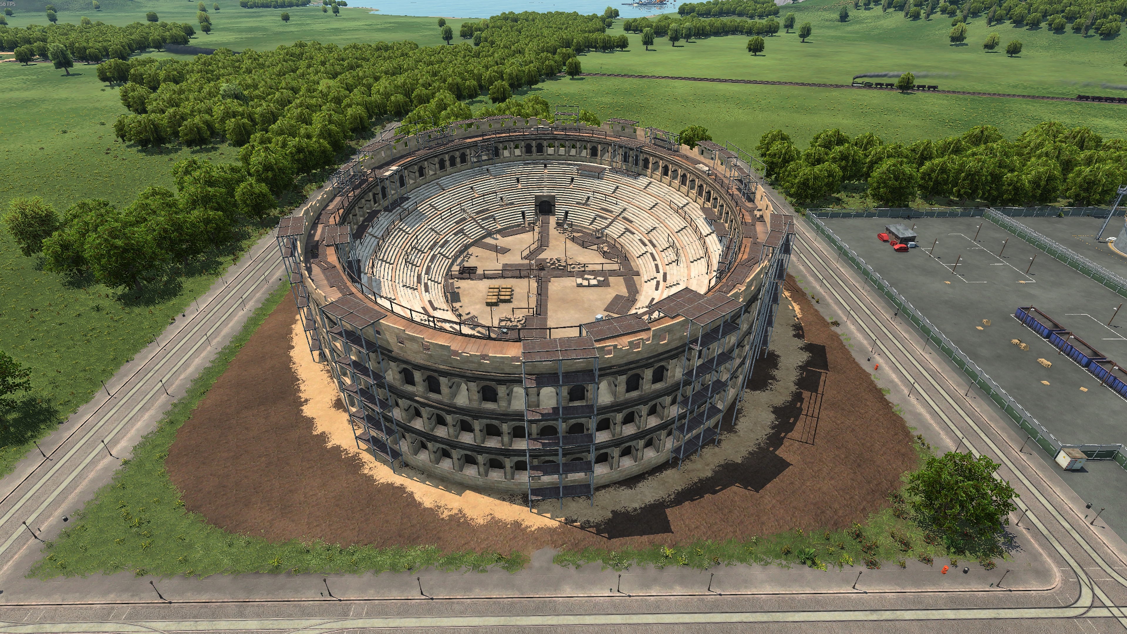 Die Arena im Bau