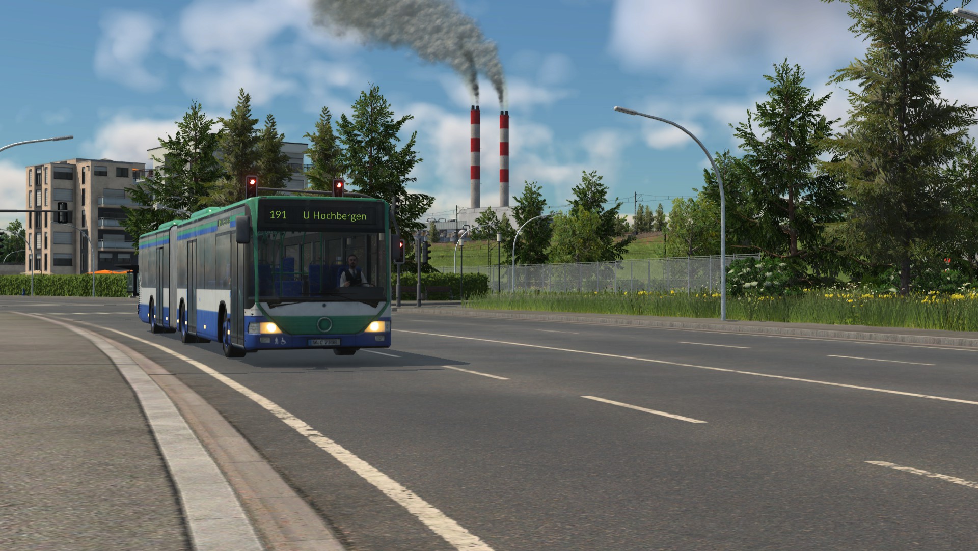 Mit dem Citaro durch das Wohngebiet