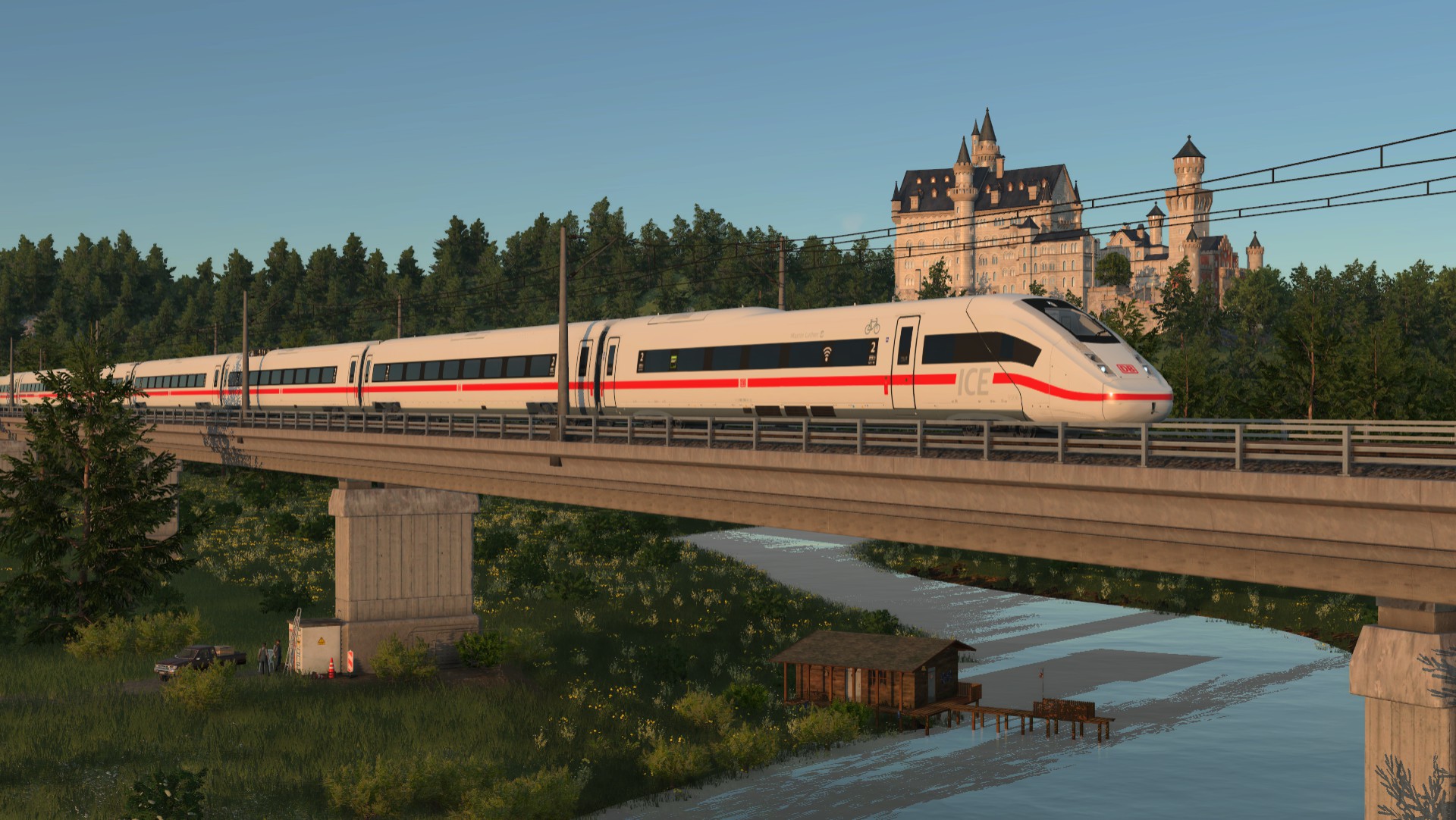 Ein ICE 4 unterwegs nach Rathewitz Hbf.