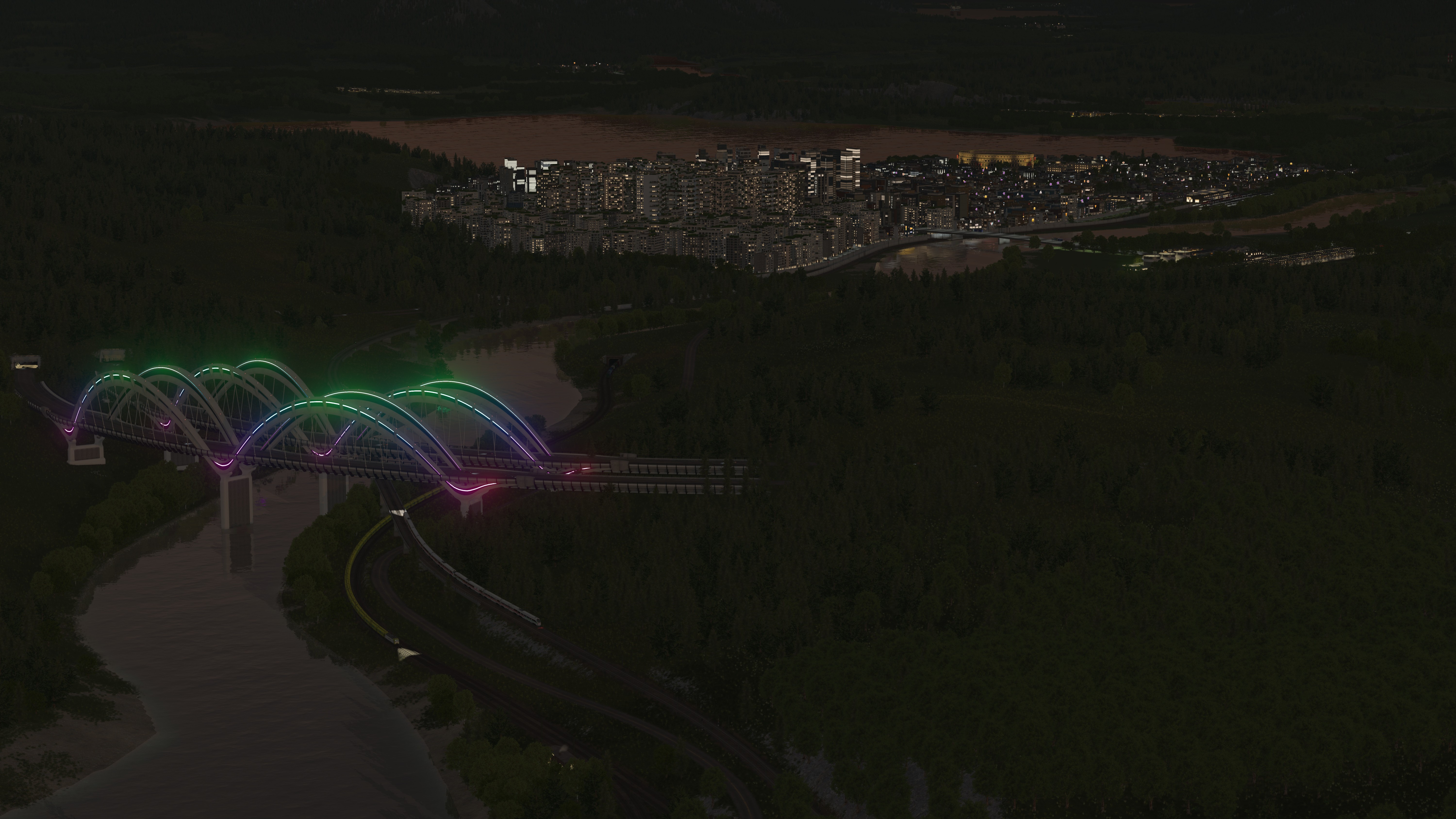 Das fiktive Westerburg bei Nacht