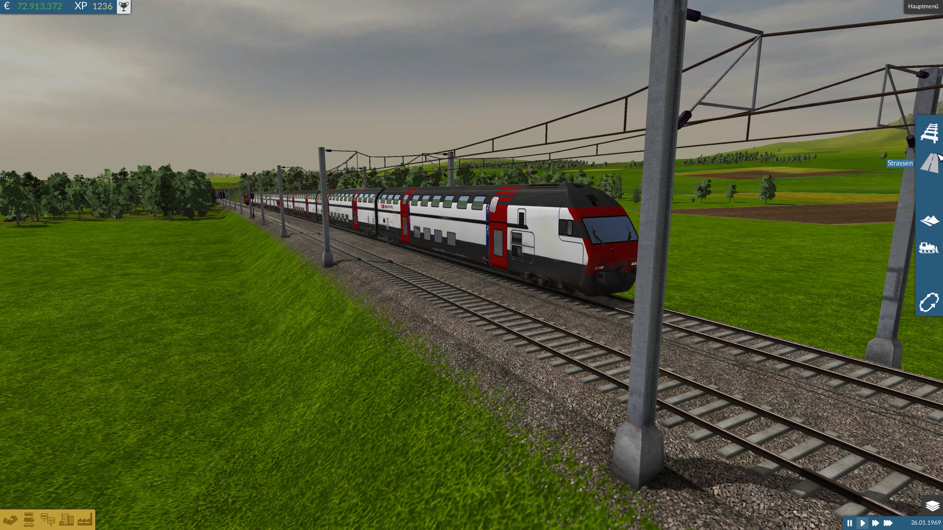 Railjet Taurus mit Schweizer Wagen im Nirgenswo