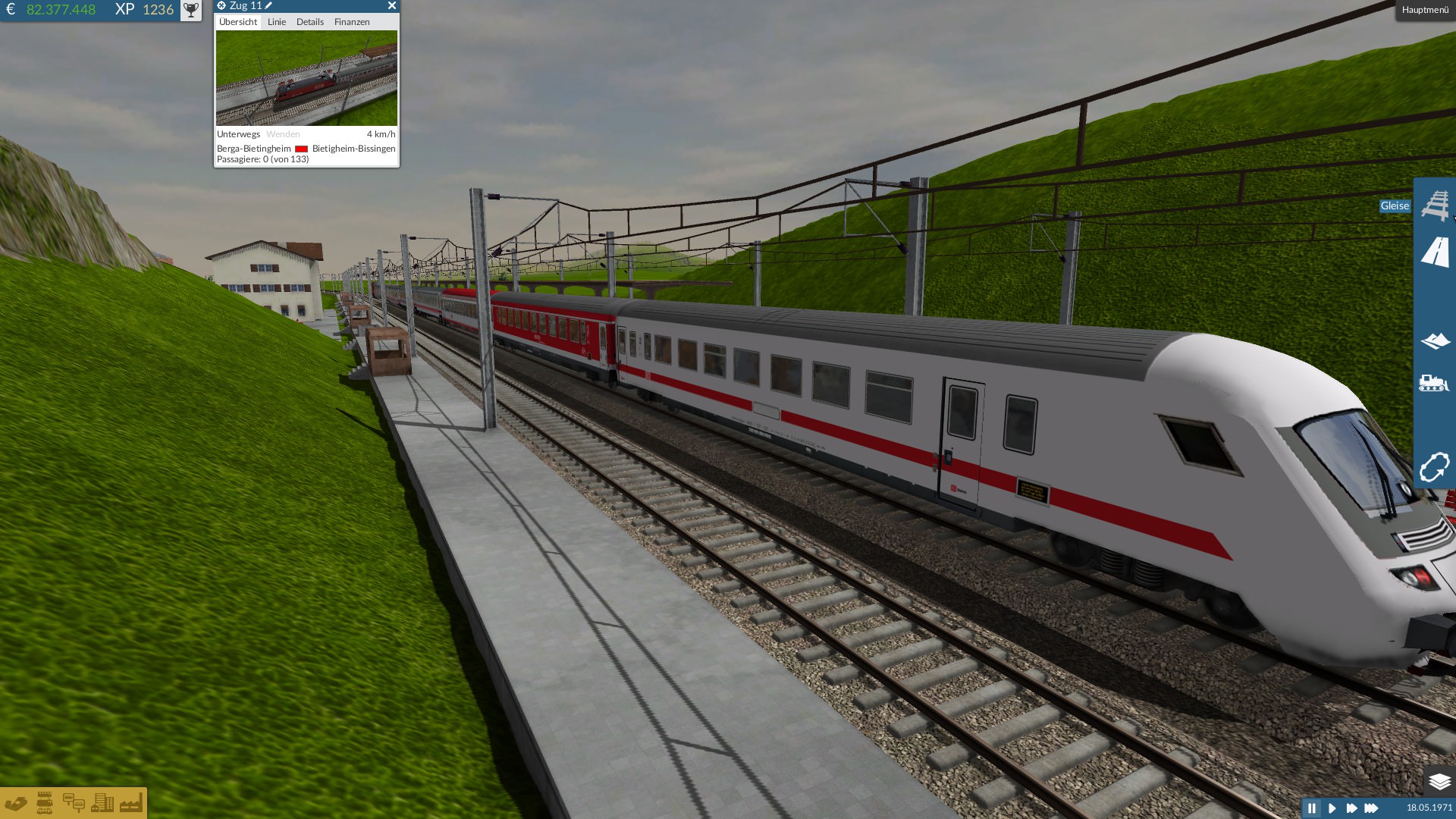 IC der DB mit auch mit Öbb Wagen und Schweizer Lok Teil 1