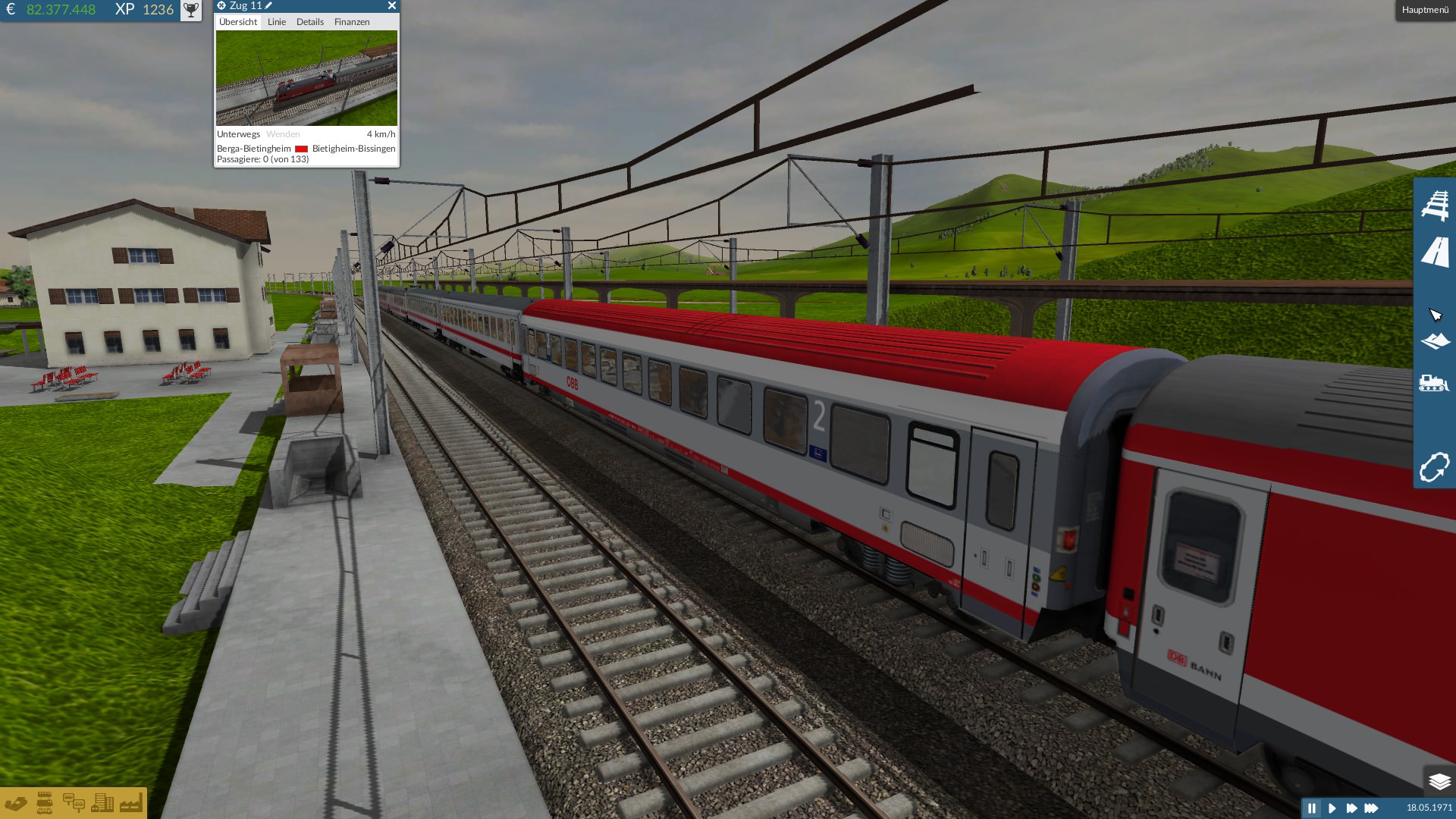 IC der DB mit auch mit Öbb Wagen und Schweizer Lok Teil 3