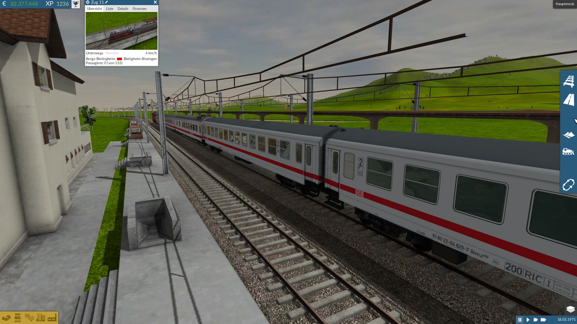 IC der DB mit auch mit Öbb Wagen und Schweizer Lok  Teil 5