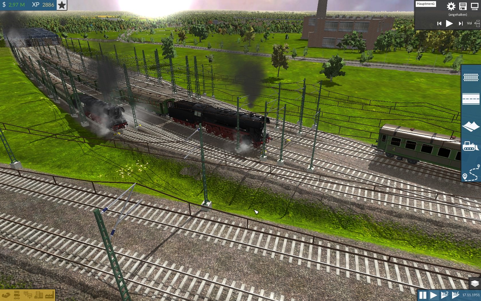 Br 44er mit BC4 Waggongs, Depot Ausfahrt