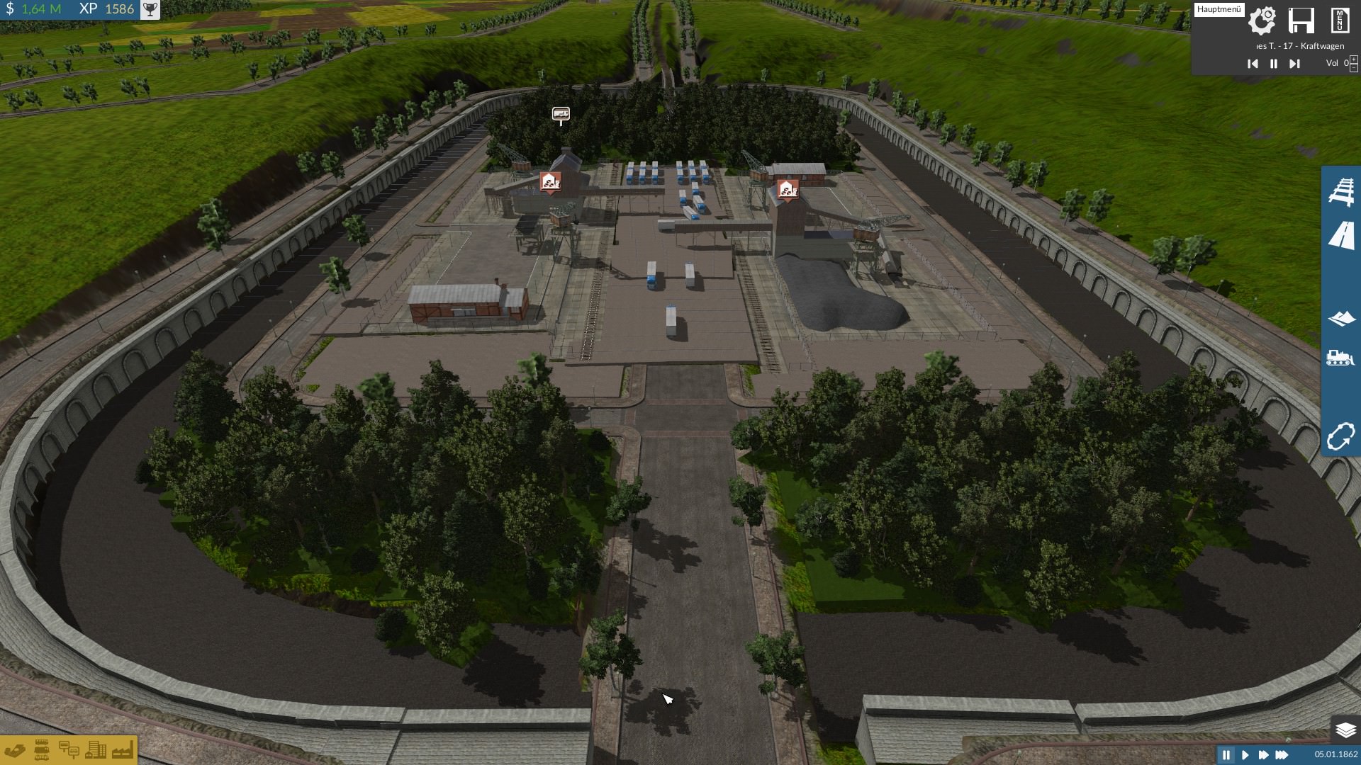 Güter Terminal im Industriegebiet.