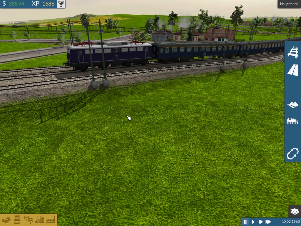 E10 mit Schnellzug auf wilder Fahrt