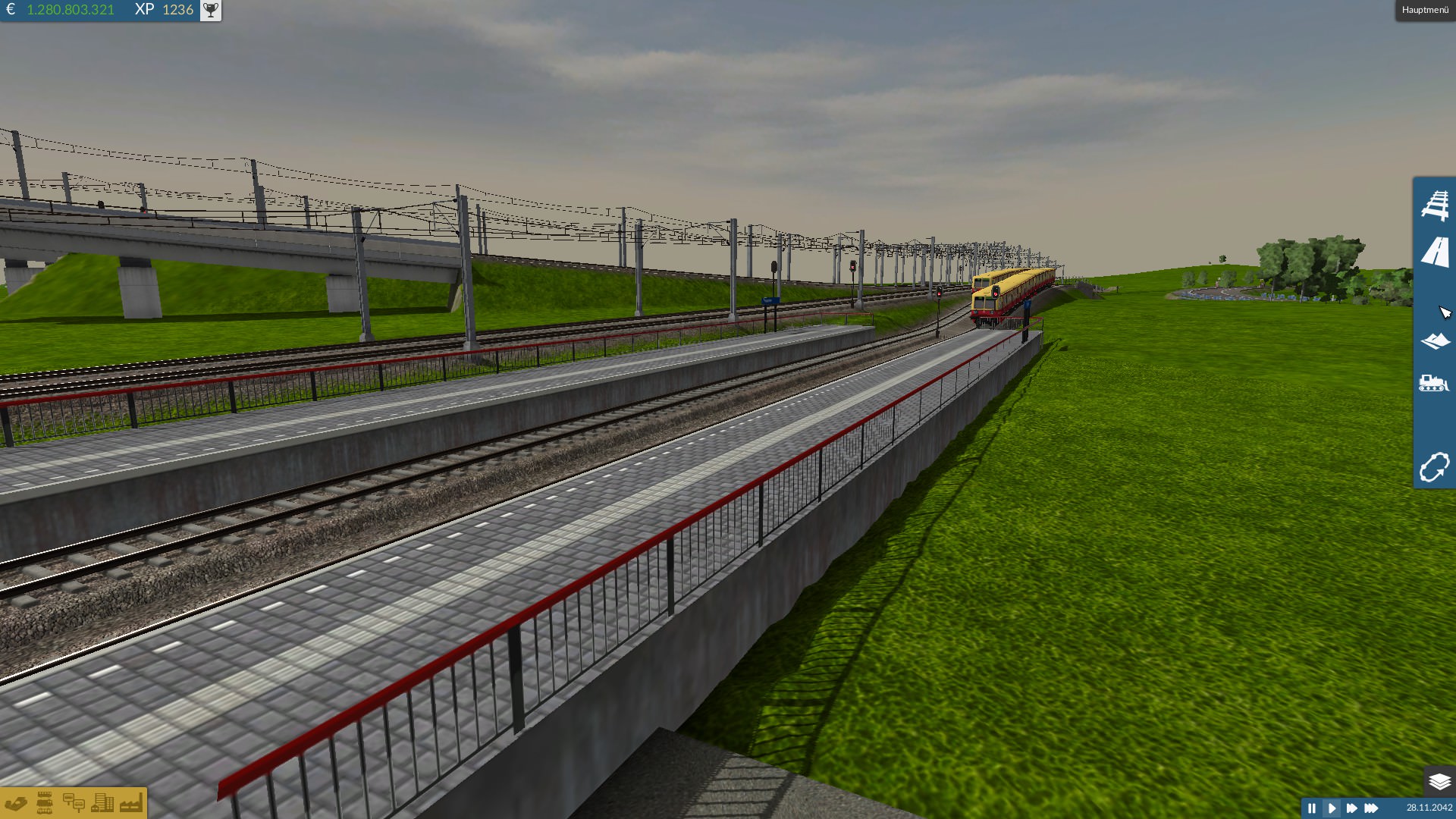S-Bahnen in Remseck am Bahnhof Neue Mitte