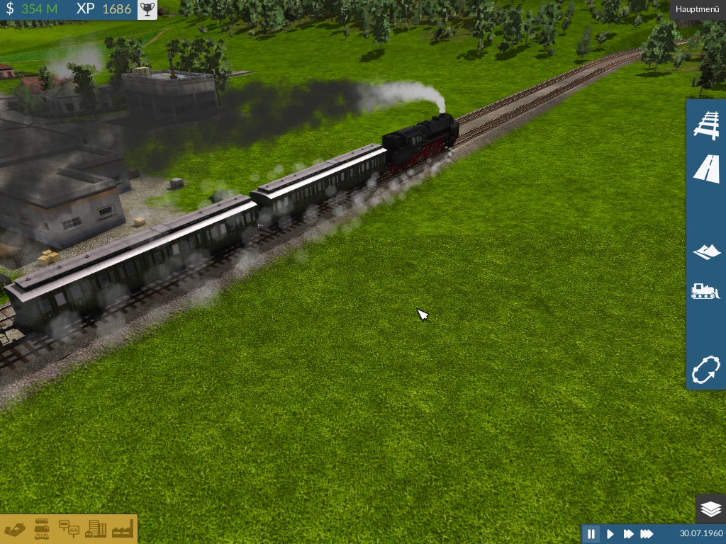 Eilzug mit BR 62 und altem Wagenpark