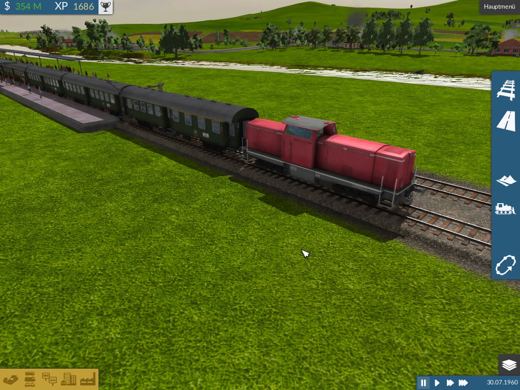 Nebenbahnstrecke mit V 100