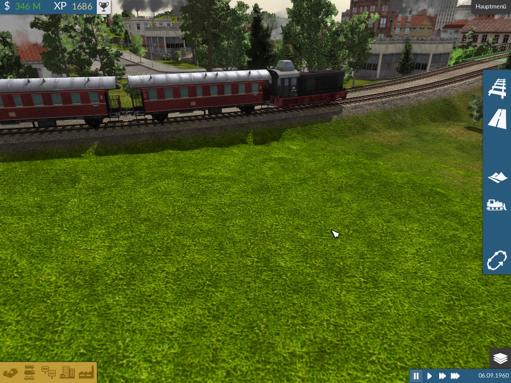 V 36 mit Nahverkehrszug