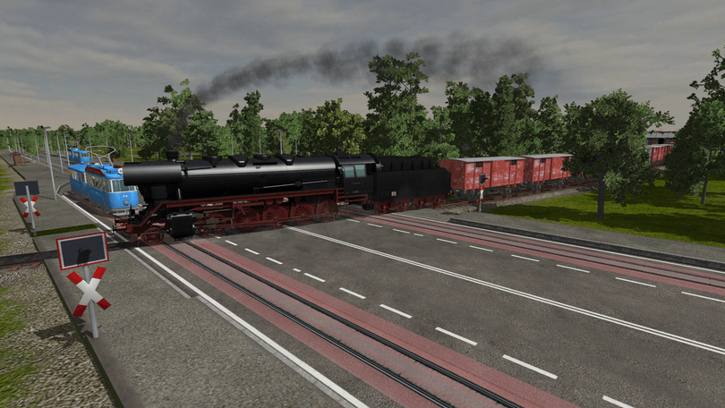 44er mit Güterzug