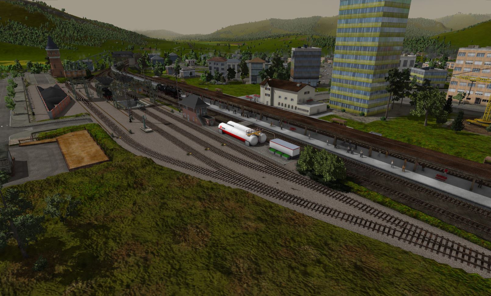 Kleine Dampflok-Ladestation!