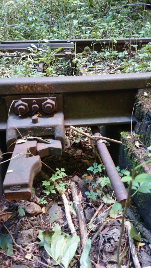 Überreste eines Weichenmotors