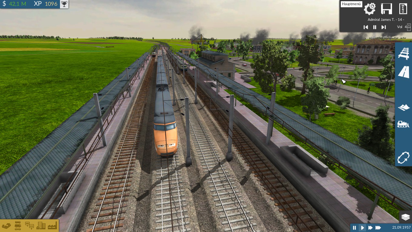 Regionalhalt mit durchfahrender Fernbahn
