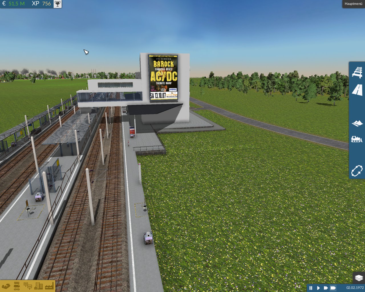 Moderner Bahnhof "ACDC"