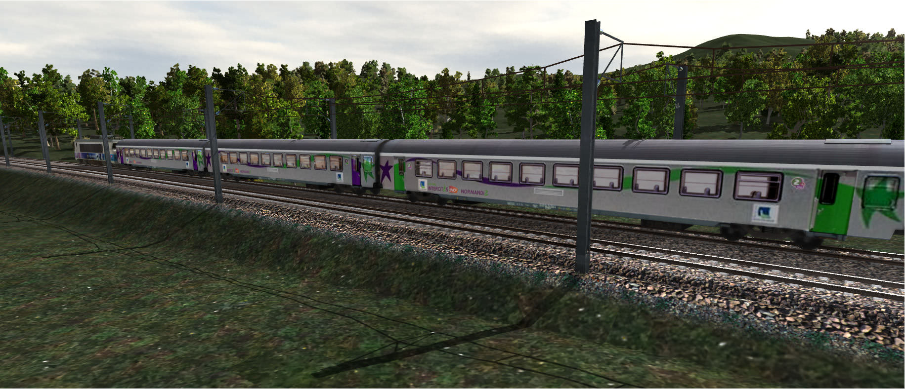 French sncf "Corail intercités" from normandie product in 2006 1ere and 2nde classe
