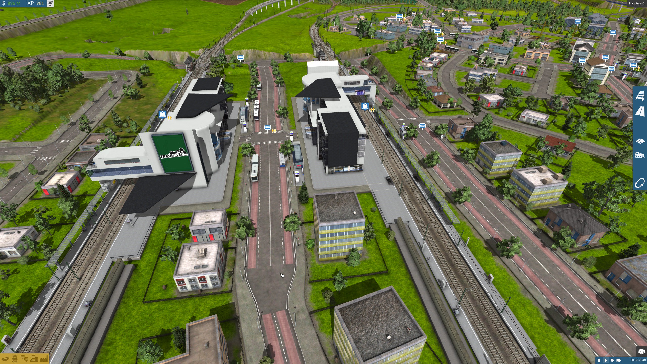 Doppelbahnhof mal anders rum