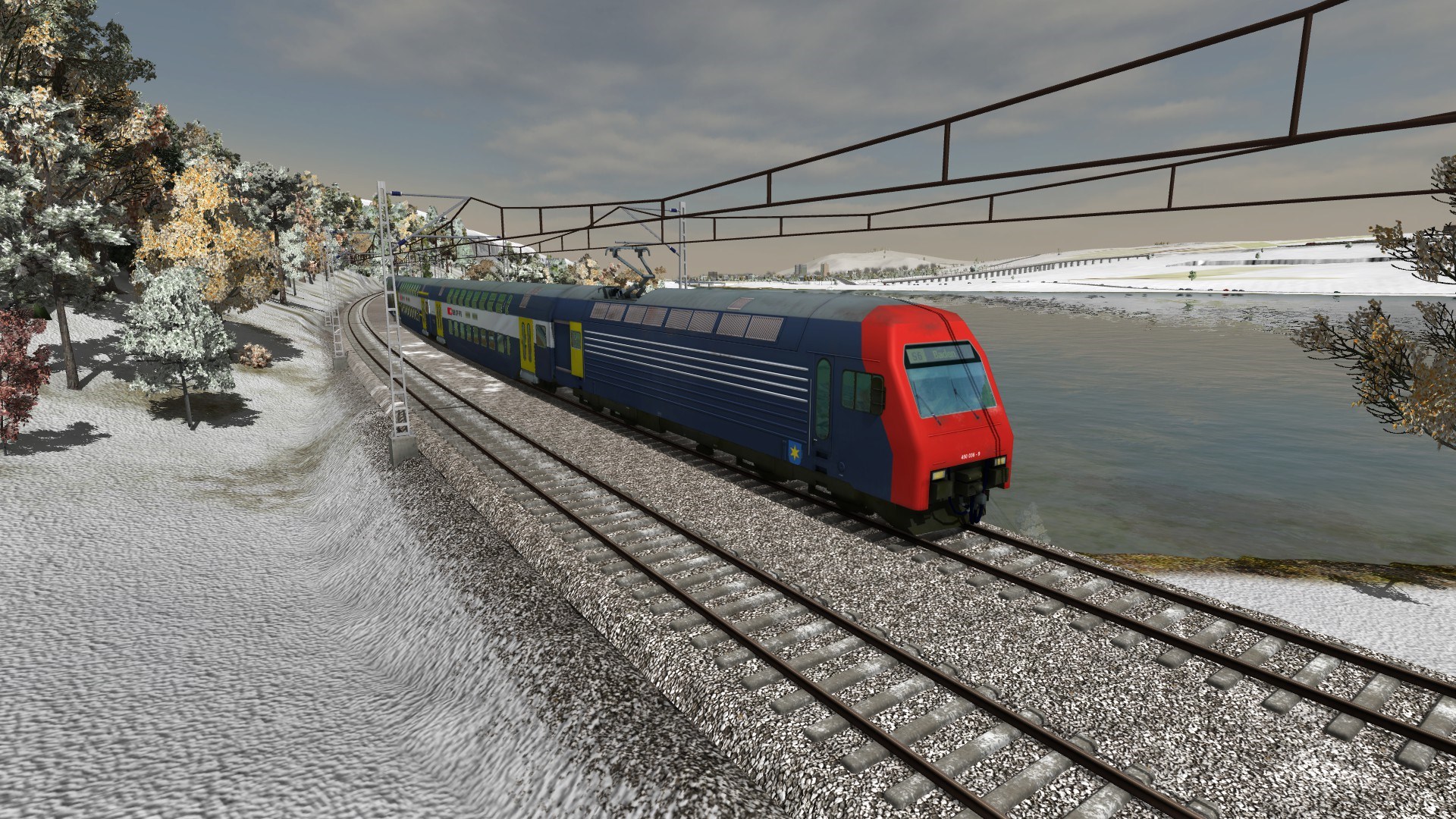 Die Re 450 036-9 unterwegs
