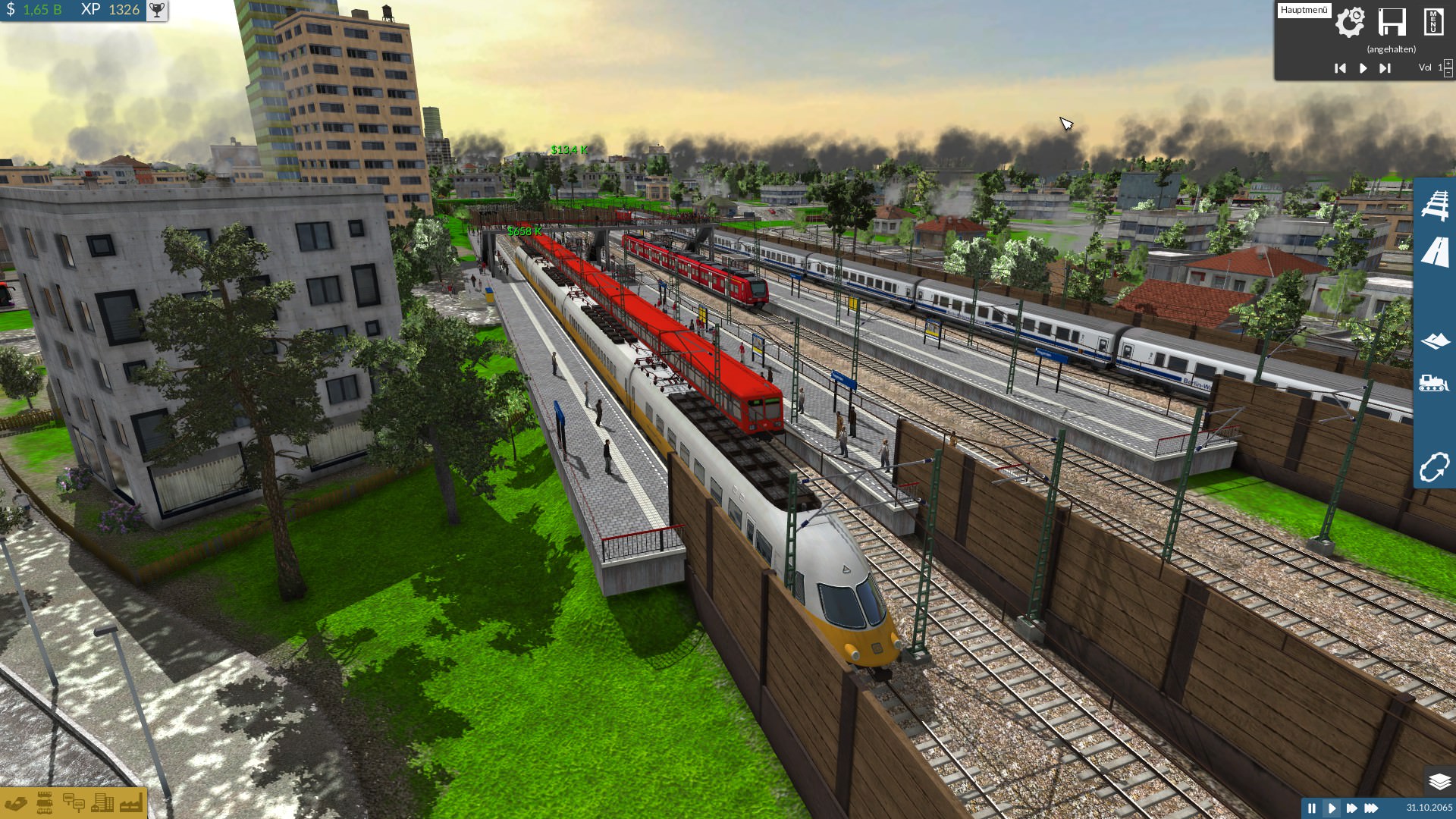 Westbahnhof der Hauptstadt