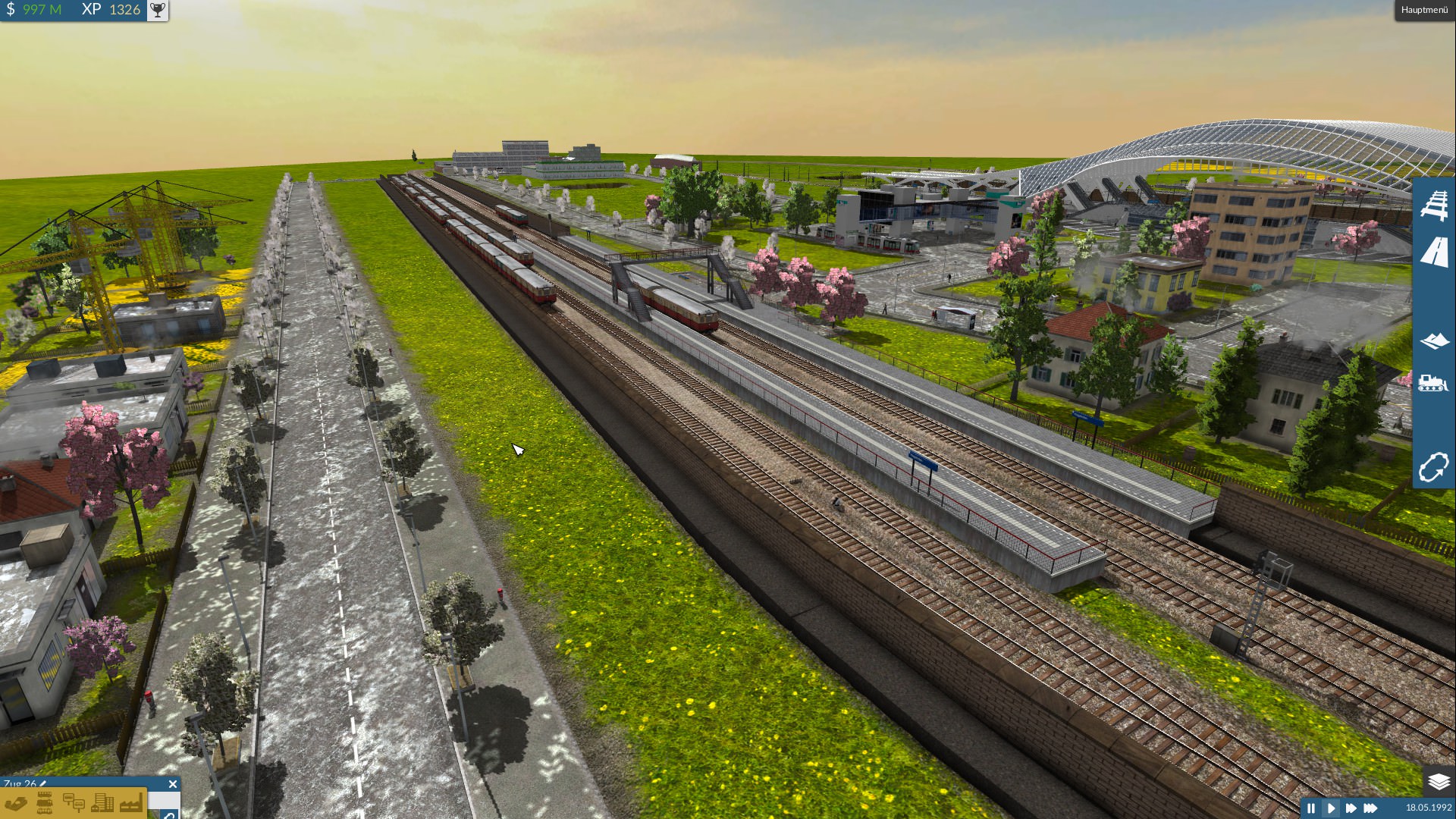 Kleines Stadtbahndepot am rande der Stadt :)
