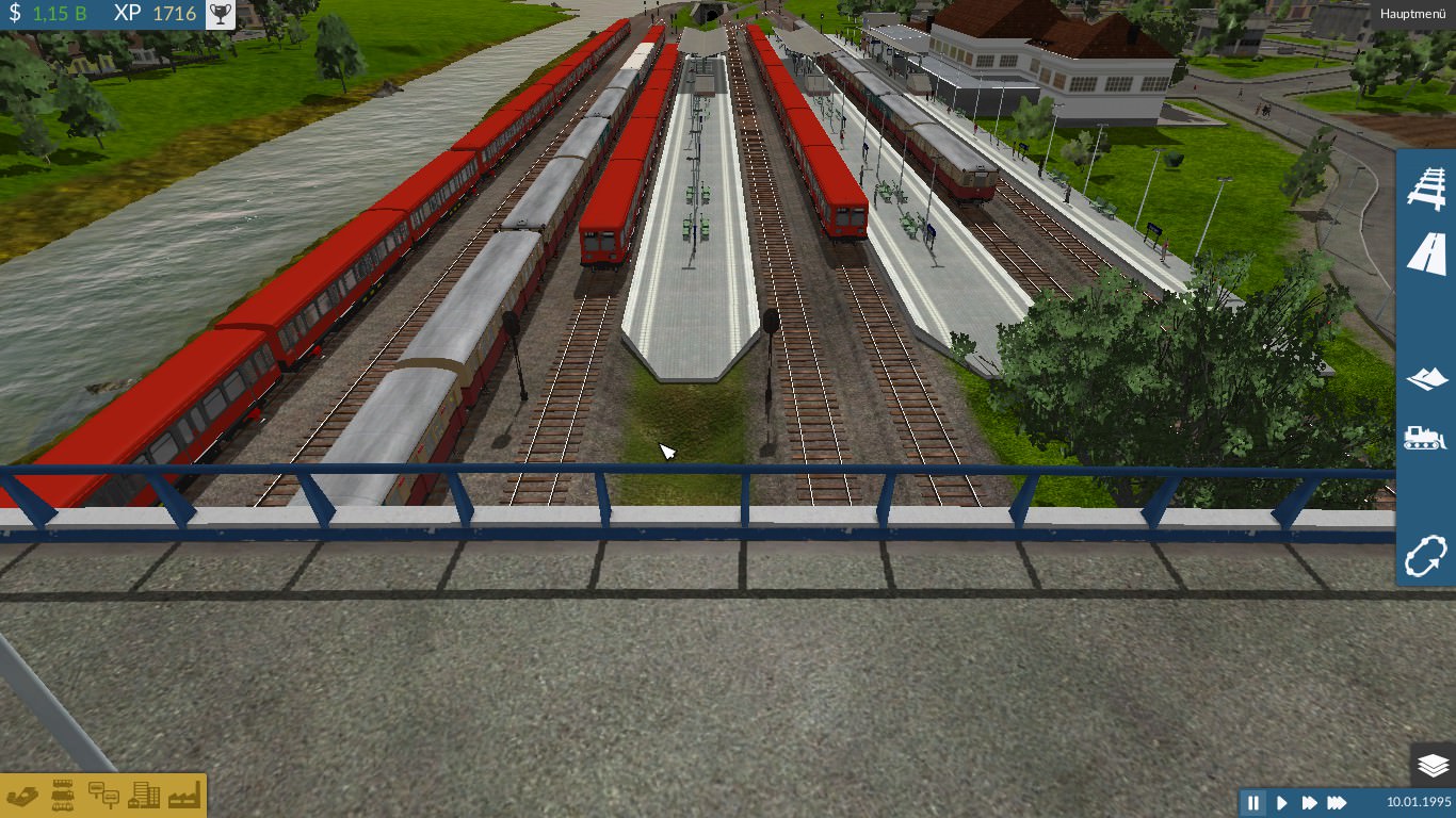 Schönheider Brücke mit Blick auf den Ahlem Zentralbahnhof.