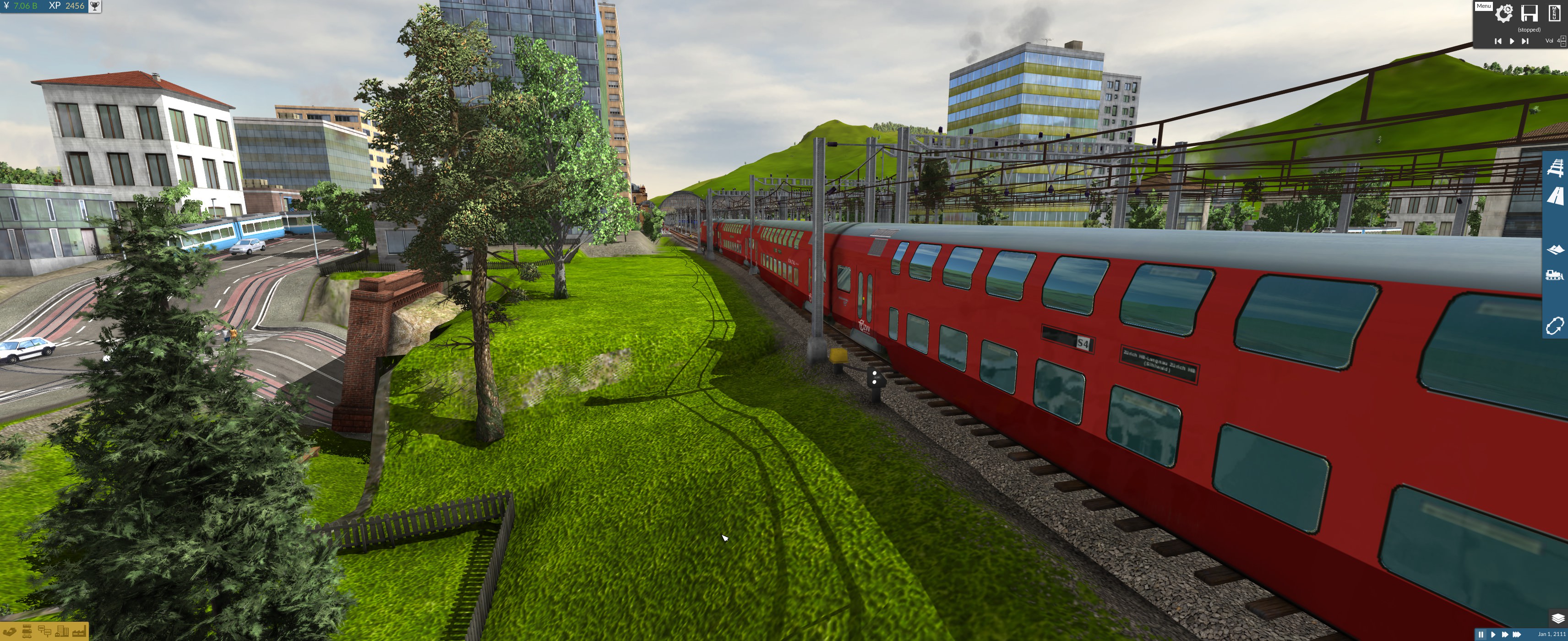 Einfahrt der S4 in Zug (Zwergsignale)