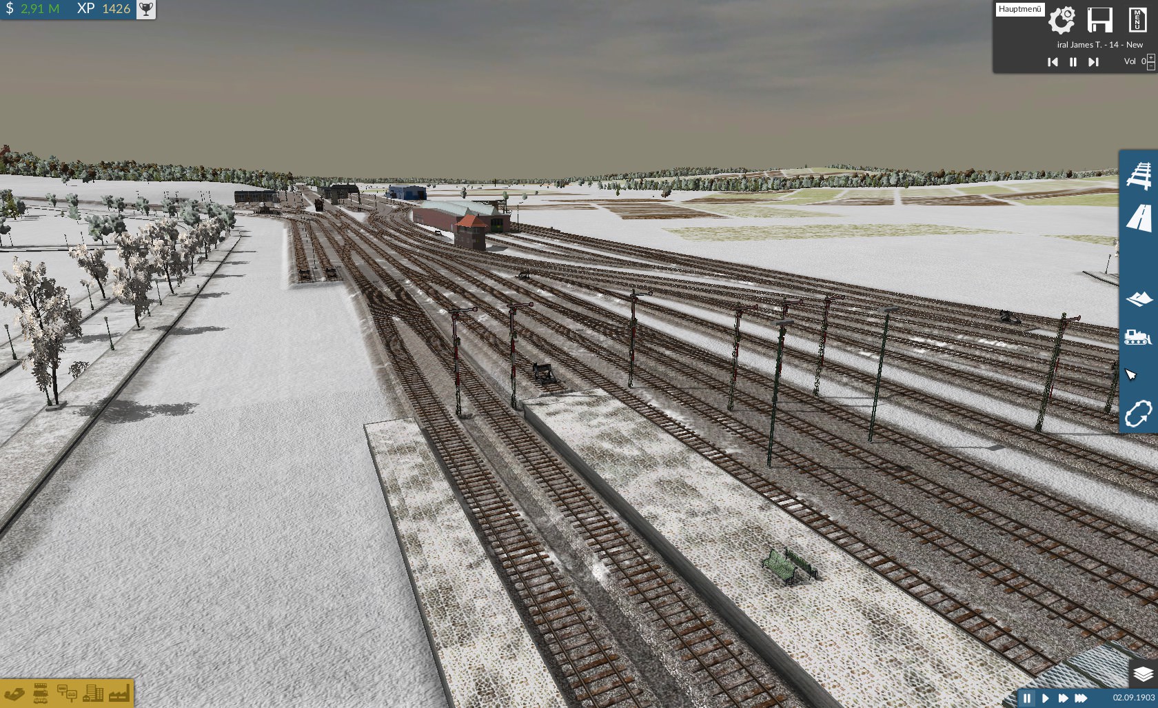 Sicht vom Bahnhof