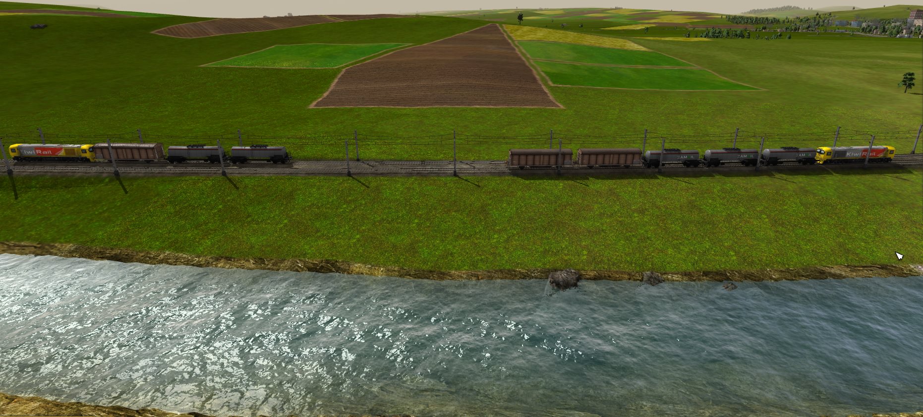 Kiwi Rail mit Ölzug