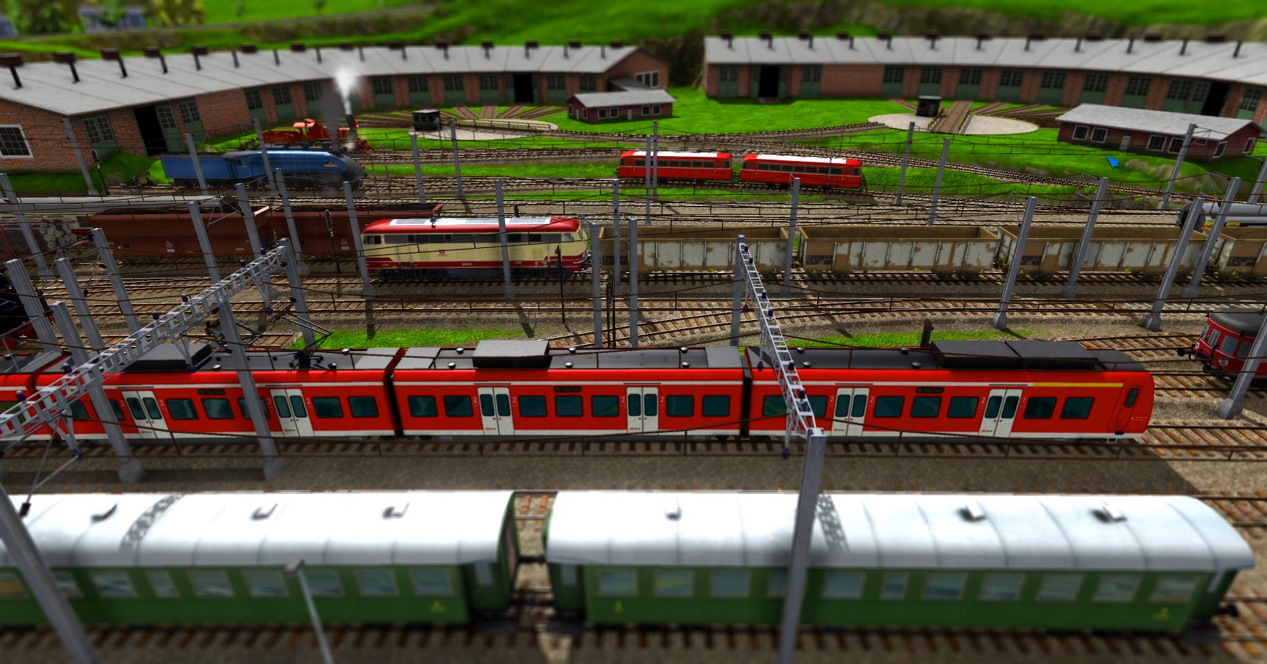 Bahnhofsvorfeld Worthing mit Betriebswerk von Süden (bearbeitet)